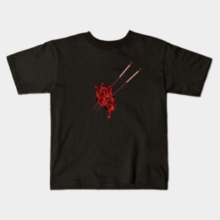 heart with chopsticks Kids T-Shirt